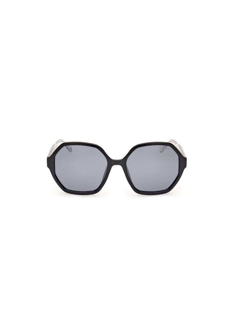 SKECHERS Women's Sunglasses SE635801D57 Lens Size: 57 Millimeter - Shiny Black - Image 2